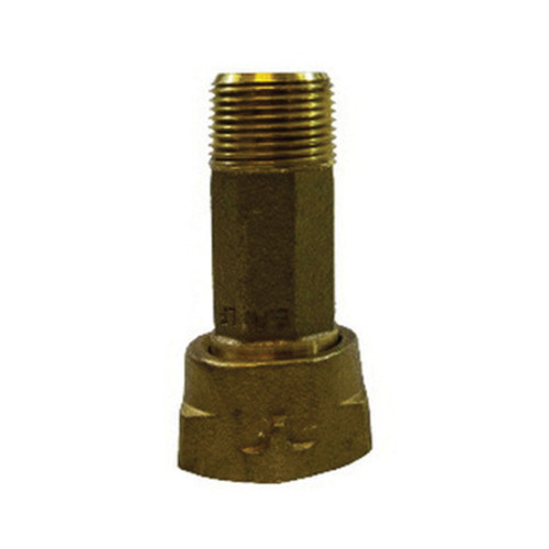 Midland Industries 970253 1/2 in. MNPT x 3/4 in. Female NPSM Water Meter Coupling, 150 PSI, Lead Free Brass