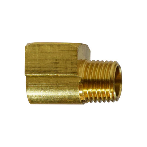 Midland Industries 28156S Brass 90° Barstock Short Pattern Street Elbow, 1/8 in. FNPT x 1/8 in. MNPT