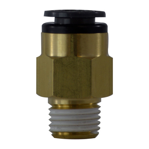 Midland Industries 680408C D.O.T. Push-to-Connect Male Connector, Composite, 1/4 in. PTC x 1/2 in. MNPT