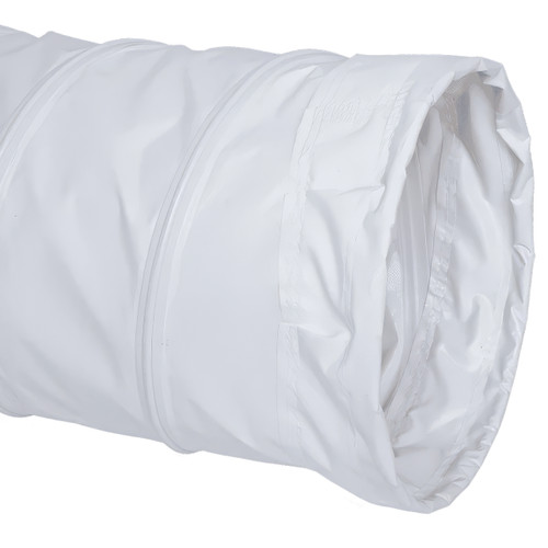 Flexaust Springflex FX-180 IF Sewn Single-ply PVC Coated Polyester Duct Hose 20 in. Dia. x 25 ft.