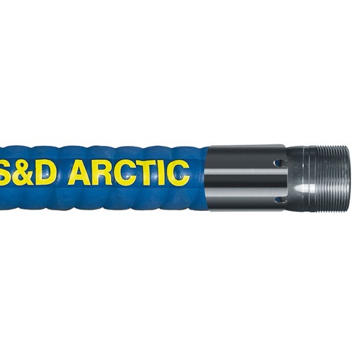 Kuriyama 2 in. Corrugated Arctic Petroleum Transfer Hose Assemblies w/ Aluminum Male NPT Ends