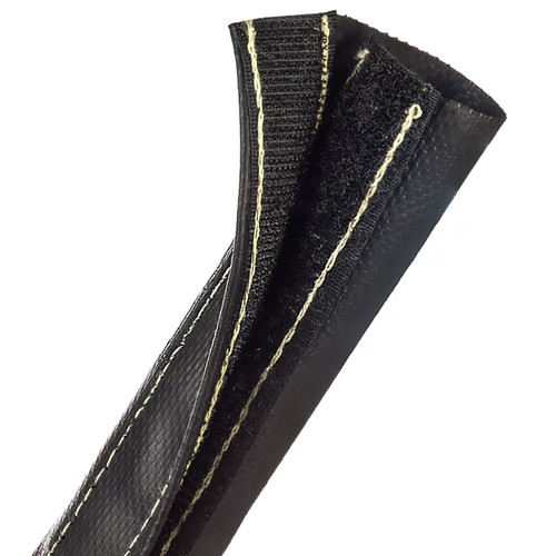 Techflex DWT1.00BK Turtle Wrap 1 in x 25 ft. Cable Wrap, Black