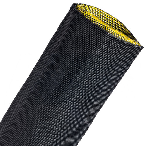 Techflex DFS2.10BK Dura Flex Bursts Shield 2 1/10 in. x 25 ft. Hose Wrap, Black