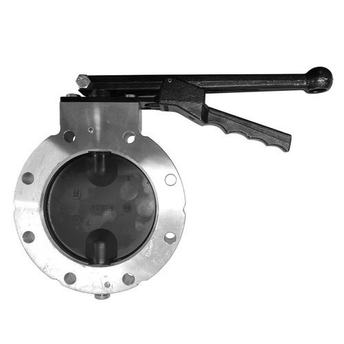 Betts WD Series 4 in. Aluminum Wet-R-Dri Metering Butterfly Valve w/ FKM Seals & Disc, TTMA Flange, Locking Handle - Lightly Scratched