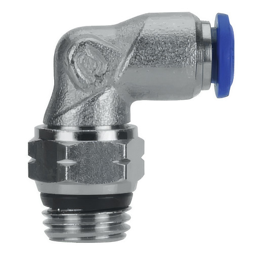 AIGNEP 87110-02-04, 1/8 in. Push-To-Connect Tube x 1/4 in. Swivel Elbow - Pack of 10