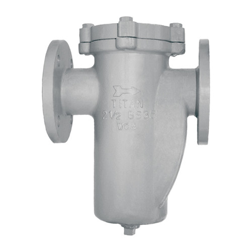 Titan Flow Control BS35FC0250 2 1/2 in. Simplex Basket Strainer, Flanged (Raised Face), Carbon Steel - ASME Class 150