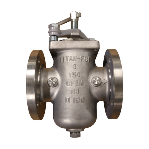 Titan Flow Control BS85LS0800 8 in Simplex Basket Strainer w/ Clamp Cover & Perforated Basket No Mesh, Stainless Steel, Flanged - Class 150