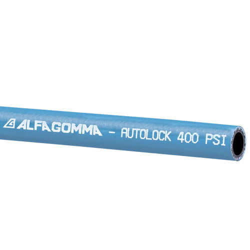 Kuriyama Alfagomma 3/8 in. x 600 ft. Autolock Braided Push-On Hose - Blue - Hose Only