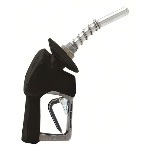 Husky XS Series 3/4 in. Activated Unleaded Auto Nozzle w/ Three Notch Hold Open Clip & Splash Guard- UL Listed, Black