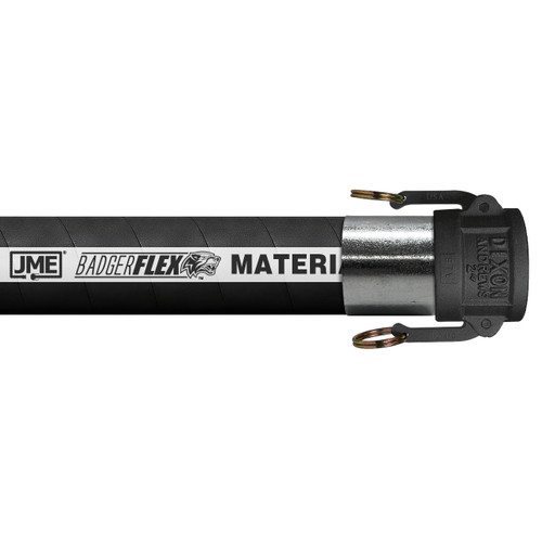 BadgerFlex 4 in. Material Handling Hose Assemblies w/ Female Coupler Ends - Black
