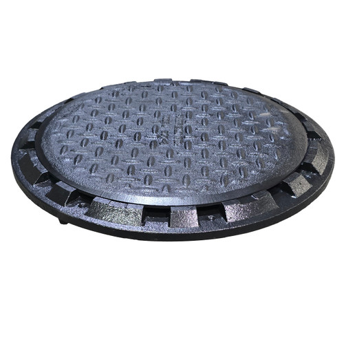 Fairfield SCM-5/4 5-Gallon SS Single Wall Grade Level Spill Containment Manhole – 4 in. Pipe Slip-On, Standard Pump