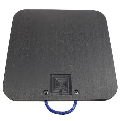 Cope Plastics 30 in. x 30 in. x 1 in. Outrigger Pad, 35 Ton Load Capacity, Black
