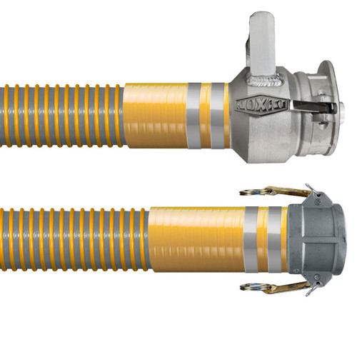 Kuriyama Tigervapor 4 in. Standard Duty Vapor Recovery Hose Assemblies w/ Part C Female Coupler x Dixon VR4040CS-AL with Handle Ends