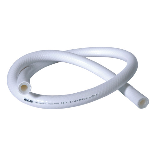 Venair Technosil DB 1 in. Silicone Hose 3 ft. w/ Tri-Clamp Ends