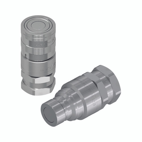 Gemels Quick Connect Flat Face ISO 19 mm NPT 1 in. Female Coupling