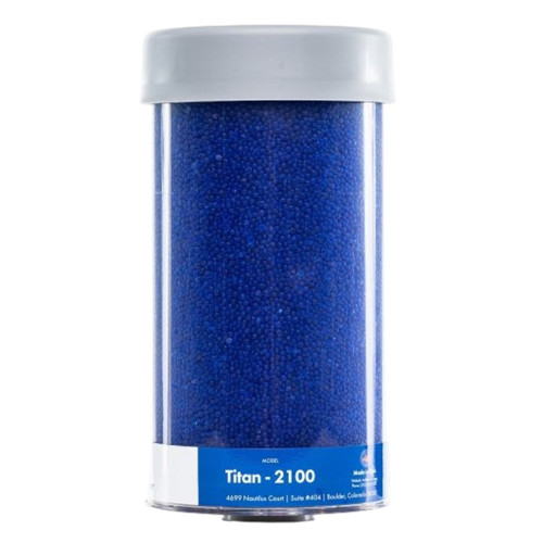 TTI Titan PowerBreather Titan-2100 1 in. Sure-Fit (NPT,BSPT,NPSM) Desiccant Breather, 32.4 Fl. Oz., Blue Silica Gel