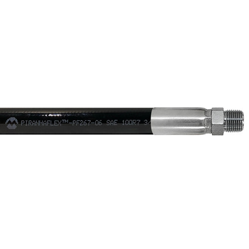 Kuriyama Piranhaflex PF267 1/4 in. Hydraulic Hose Assembly w/ Male NPT Ends