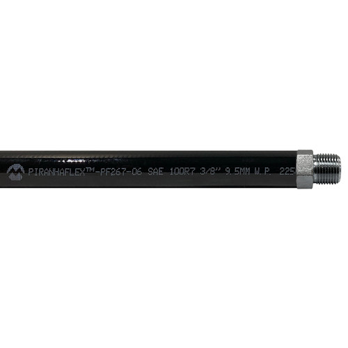 Kuriyama Piranhaflex PF267 3/8 in. Hydraulic Hose Assembly w/ Male NPT Ends