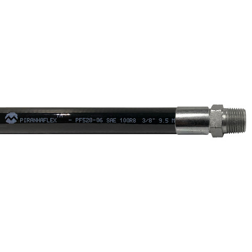 Kuriyama Piranhaflex PF528 1/4 in. Hydraulic Hose Assembly w/ Male NPT Ends