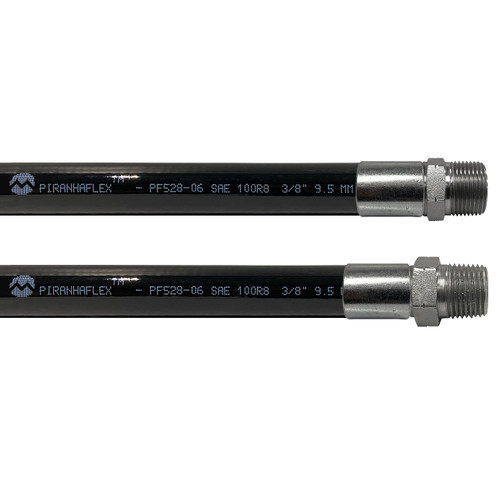 Kuriyama Piranhaflex PF528 1/2 in. Hydraulic Hose Assembly w/ Male NPT x Swivel Male NPT Ends