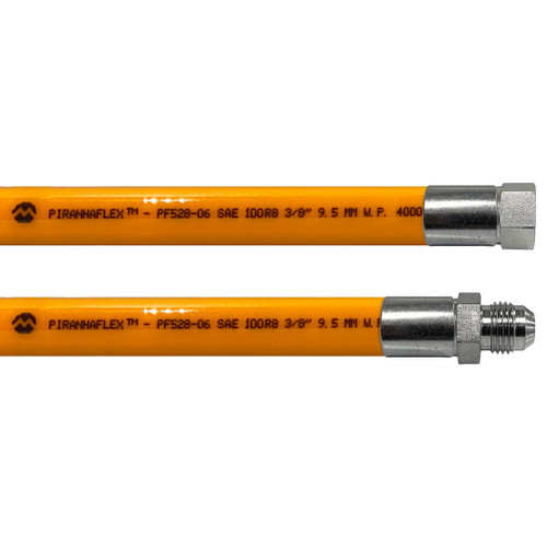 Kuriyama Piranhaflex PF528NC 3/8 in. Hydraulic Hose Assembly w/ Male JIC Seat x Female JIC Seat