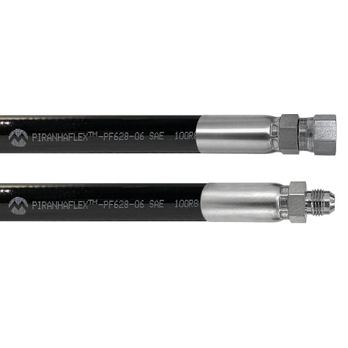 Kuriyama Piranhaflex PF628 3/8 in. Hydraulic Hose Assembly w/ Male JIC Seat x Female JIC Seat