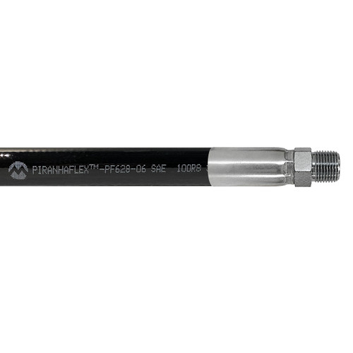 Kuriyama Piranhaflex PF628 3/8 in. Hydraulic Hose Assembly w/ Male NPT Ends