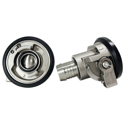 Danfoss Hansen FD83-2046-32-32 2 in. Stainless Steel Thermal Management Quick Connect Coupling - 2 in. Hose Barb EHW194 Hose Connection