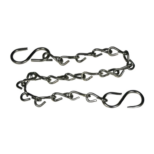 Dixon 12 in. Jack Chain with S-Hooks - Stainless Steel