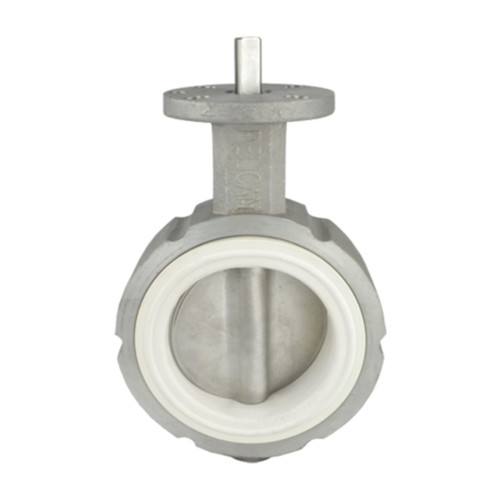 Pelican V-200-A-AL-SS-WN-04 4 in. Aluminum Butterfly Valve, SS Stem & Disc, No Handle, White Nitrile Seat