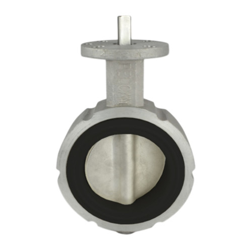 Pelican V-200-A-AL-SS-BV-04 4 in. Aluminum Butterfly Valve w/SS Stem & Disc, No Handle , Brown FKM Seat