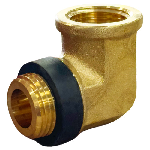 Norgas VE-0375 N5B Brass Vent Elbow