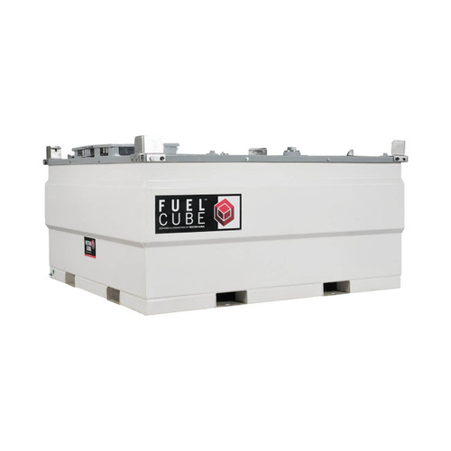 Western Global 1000 Gallon FuelCube Stationary Fuel Storage Tank - Fill-Rite 115V AC Pump Package, 15 GPM