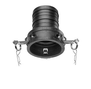 Kuriyama 1 in. Polypropylene Cam Lever Couplings - Part C Female Coupler x Hose Shank