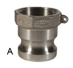 Dixon 1 1/2 in. Sand Cast Aluminum Cam & Groove Couplers - Part A Female NPT x Male Adapter