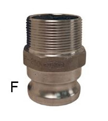Dixon 1 1/2 in. Sand Cast Aluminum Cam & Groove Couplers - Part F Male NPT x Male Adapter