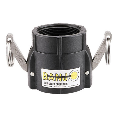 Banjo 1 in. x 1 1/4 in. Polypropylene Cam Lever Couplings - Part D -  1 in. Female Coupler x 1 1/4 in. FNPT