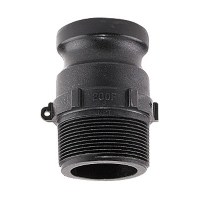 Banjo 1 in. x 1 1/4 in. Polypropylene Cam Lever Couplings - Part F - 1 in. Male Adapter x 1 1/4 in. Male Thread