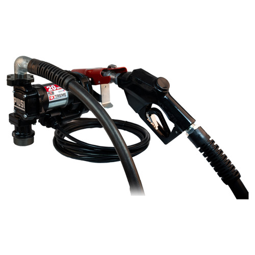 PIUSI EXTREME 16 BASIC+ KIT w/ 16 GPM Continuous Duty Pump, 3/4 in. Auto Nozzle & 12 ft. Hose
