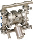 Graco 1040 FDA-Compliant 1 1/2 in. Double Diaphragm Sanitary Pumps w/ PTFE O-Rings & Balls, Overmolded PTFE Diaphragm