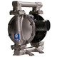 Graco Husky 1050 1 in. NPT Stainless Steel Air Diaphragm Pump w/ PTFE Diaphragms & Balls, Stainless Steel Seats