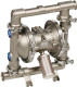 Graco 1590 FDA-Compliant 2 in. Double Diaphragm Sanitary Pumps w/ SST/PTFE O-Rings, PTFE Ball & Diaphragm