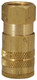 Dixon Air Chief Brass Industrial Quick-Connect Coupler 3/8 in. Female NPT x 1/4 in. Body