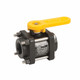 Banjo 3/4 in. Full Port Polypropylene 4-Bolt Ball Valve - 3/4 in. Opening Thru Ball