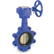 Smith Cooper 0160 Series 14 in. Cast Iron Gear Operated Butterfly Valve w/Nitrile Rubber Seals, Nickel Plated Iron Disc,  Lug Style