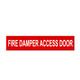 Marking Services Self-Adhesive Pipe Markers - Legend "Fire Damper Access Door"