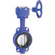 Smith Cooper 0160 Series 8 in. Cast Iron Gear Operated Butterfly Valve w/Nitrile Rubber Seals, Nickle Plated Iron Disc, Wafer Style