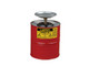 Justrite 10308 Plunger Can - 1 Gallon - Red