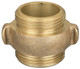 Dixon Powhatan 1 1/2 in. NH(NST) x 1 1/2 in.NH(NST) Rocker Lug Brass Double Male Adapters