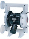 Graco Husky 1050 1 in. Flange Polypropylene Air Diaphragm Pump w/ PTFE Diaphragms & Balls, Polypropylene Seats - Center Flange